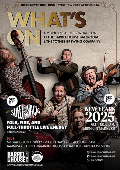 What's on at the Barrel House - Monthly guide - December 2025