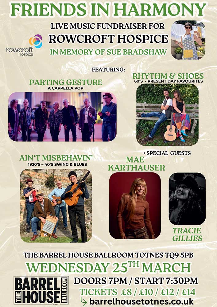Friends in Harmony - Live Music Fundraiser for Rowcroft
