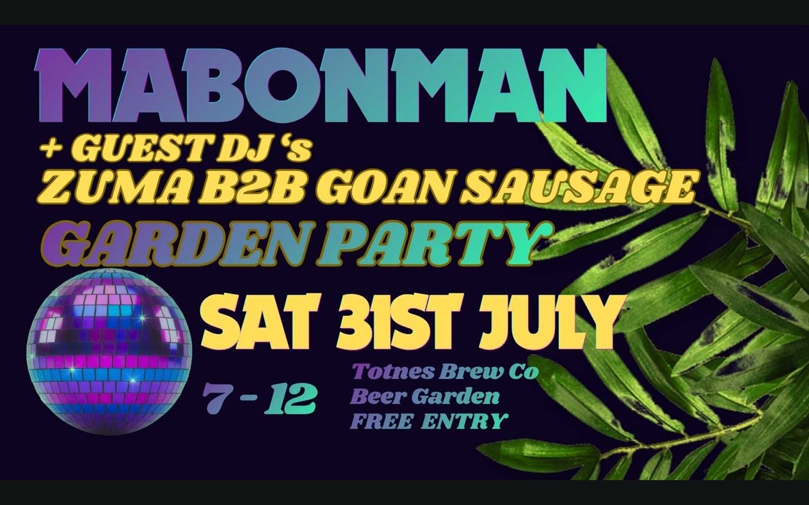 Free Garden Party with Mabonman