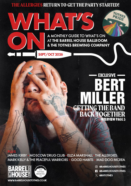 What's on at the Barrel House - Monthly guide - Sept-Oct 2026